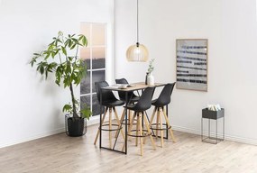 Loftowy stół barowy w kolorze drewna Seaford dąb