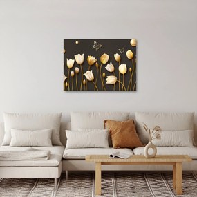 Obraz - Tulipany - abstrakcja (70x50 cm)