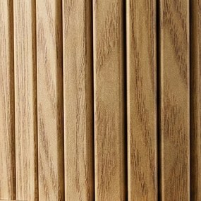 Konsola z rozsuwanymi drzwiami SCAVA, ryflowana, 100 x 35 x 80,5 cm