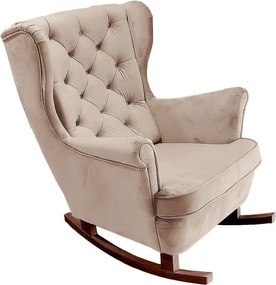 Fotel Relax z Tapicerowanym Siedzeniem i Podłokietnikami, Fotel TV 102x81x95cm Cappuccino_29811