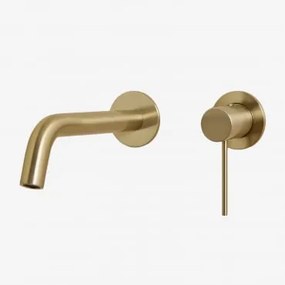 Bateria Zlewozmywakowa Podtynkowa Orveta Z Mosiądzu Szczotkowane Złoto - Sklum