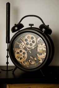 Zegarek z widocznym mechanizmem, cichy