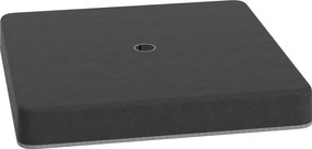 Outsunny Ciężarki do podstawy parasola, Wodoodporne, Napełnialne piaskiem, Plastik, 89D x 89S x 10,5W cm, Czarny