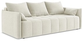 Beżowa rozkładana/ze schowkiem sofa 225 cm Moku – Makamii