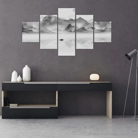 Obraz - Japońskie jezioro (125x70 cm)