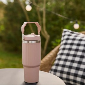 Termos stalowy z uchwytem VARMÖ, 900 ml