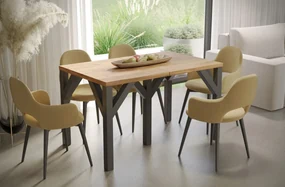 Stół rozkładany DUNAJ 130(295)x90 dąb złoty craft ENDO