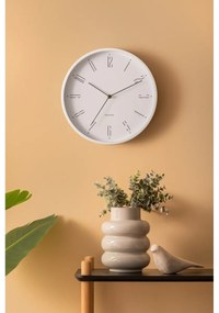 Karlsson 5988WH designerski zegar ścienny biały, średnica 30 cm