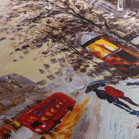 Obraz - Obraz miasta zimą (125x70 cm)