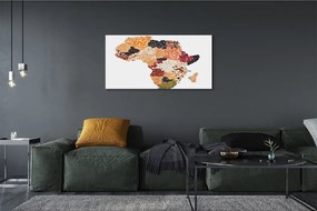 Duży obraz na płótnie Mapa z Przyprawami