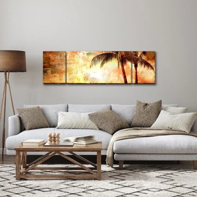 Obraz - Palmy na plaży (170x50 cm)