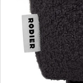 Czarny fotel z materiału bouclé Belle – Rodier