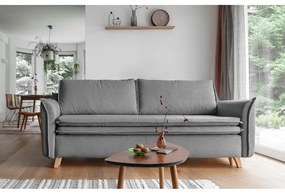 Szara rozkładana sofa 225 cm Charming Charlie – Miuform