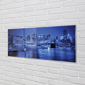 Panel nad Blat Kuchenny Miejskie Pejzaże: Rzeka, Most, Wieżowce