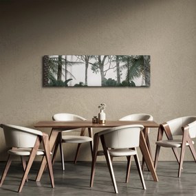 Obraz - dżungla w porannej mgle (170x50 cm)