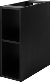 Półka łazienkowa, czarny mat, 20 x 60,7 x 44,4 cm