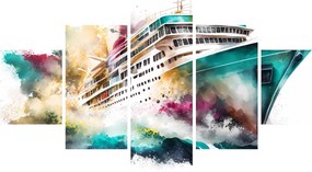 Obraz - Akwarela morska (125x70 cm)