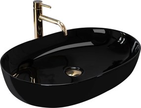 Umywalka nablatowa Rea CLEO 61 Black