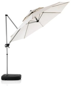 Biały parasol ogrodowy ø 350 cm Numana – Tomasucci