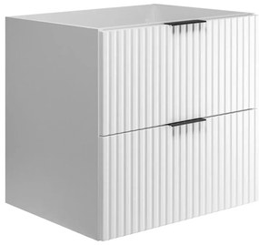 Wisząca biała szafka łazienkowa z szufladami 60 cm G5-D40