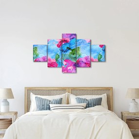 Obraz - Kolorowe fale (125x70 cm)
