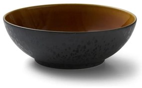 Czarno-pomarańczowa miska kamionkowa ø 30 cm Mensa − Bitz