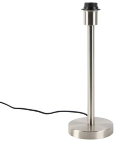 Nowoczesna lampa stołowa stalowa bez klosza - Simplo