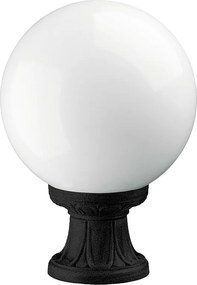 Lampa zewn?trzna INDURA GLOBO w stylu klasycznym - wys. 35 cm x g?. ø25 cm - E27 70W - kula opalowa - ?ywica - IP55 - czarny