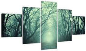 Obraz - Droga z aleją drzew (125x70 cm)