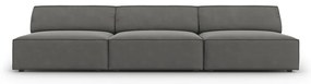 Szara aksamitna sofa 240 cm Jodie – Micadoni Home