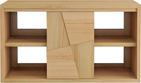 Wisząca szafka pod umywalkę z drewna tekowego - szer. 80 cm - SUMBAWA