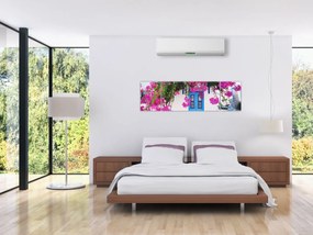 Obraz - Tradycyjny grecki dom (170x50 cm)