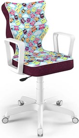Krzesło do biurka Norm White rozmiar 5 (146-176,5 cm) z wzorami
