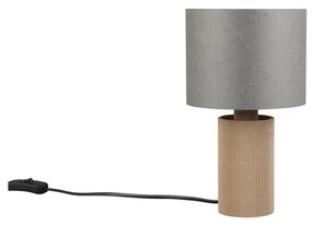 Szaro-beżowa lampa stołowa (wysokość 28 cm) Canio – Trio