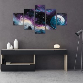 Obraz - Malowany wszechświat (125x70 cm)
