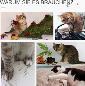 PawHut Drapak do ostrzenia pazurów z jaskinią dla kota Wielopoziomowy rattanowy drapak dla kotów beżowy + brązowy