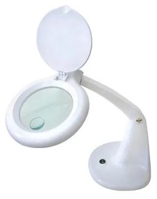 LED Lampa stołowa z lupą LED/6,5W/230V biały