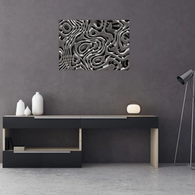 Obraz - Metaliczna abstrakcja (70x50 cm)