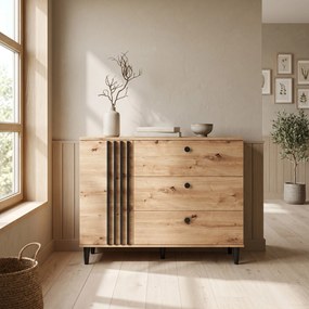 Komoda ARTIANO 120 cm do Salonu Sypialni Dąb artisan
