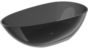 Mexen Glass black wanna wolnostojąca transparentna 160 x 80 cm, korek chrom - 58061608013