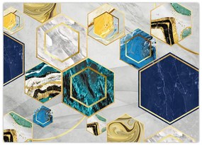 Obraz na szkle - Marmurowa kompozycja (70x50 cm)