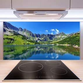 Panel Szklany Spokój Górskiego Jeziora