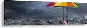 Obraz - Parasole (170x50 cm)