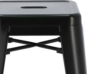 Stołek barowy Paris insp. Tolix 75 cm czarny