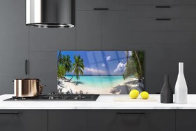 Panel Kuchenny Wakacyjny Brzeg Z Palmami