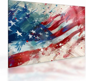 Obraz na szkle - Flaga USA (70x50 cm)