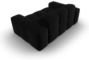 Czarna aksamitna sofa 156 cm Kendal – Micadoni Home