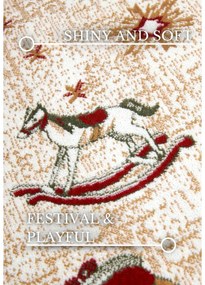 Czerwony dywan z mieszanki bawełny ze świątecznym motywem 50x80 cm Toy's Delight Red Christmas – Villeroy&amp;Boch