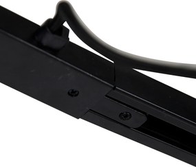 Zasilacz I do szyny jednofazowej z kwadratową płytą montażową czarny - Jeana