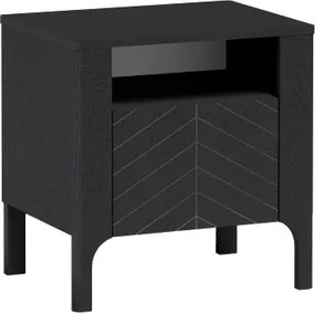 Czarna elegancka szafka nocna K1-W72